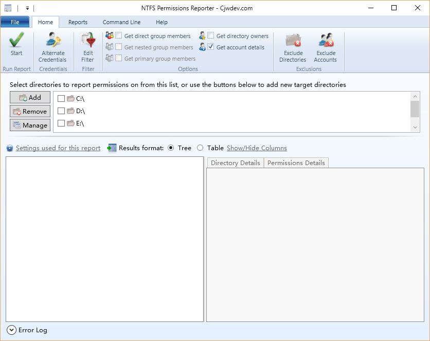 Cjwdev NTFS Permissions Reporter2.1.4 Standard Edition