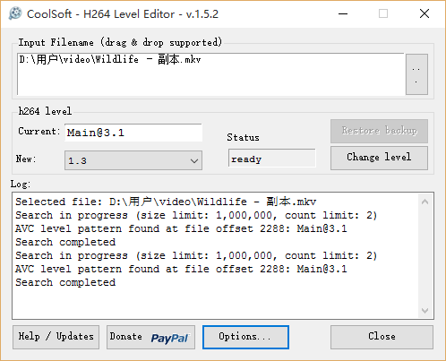 H264/AVC Level Editor1.5.2 ٷ