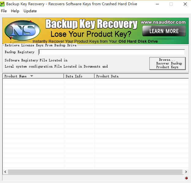 Nsasoft Backup Key Recoveryɫ2.1.9.0 ƽ