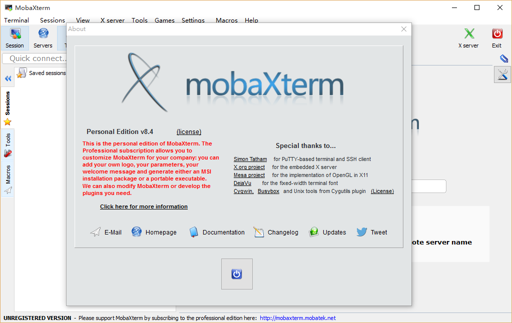 MobaXterm Professional Edition8.6 ɫ