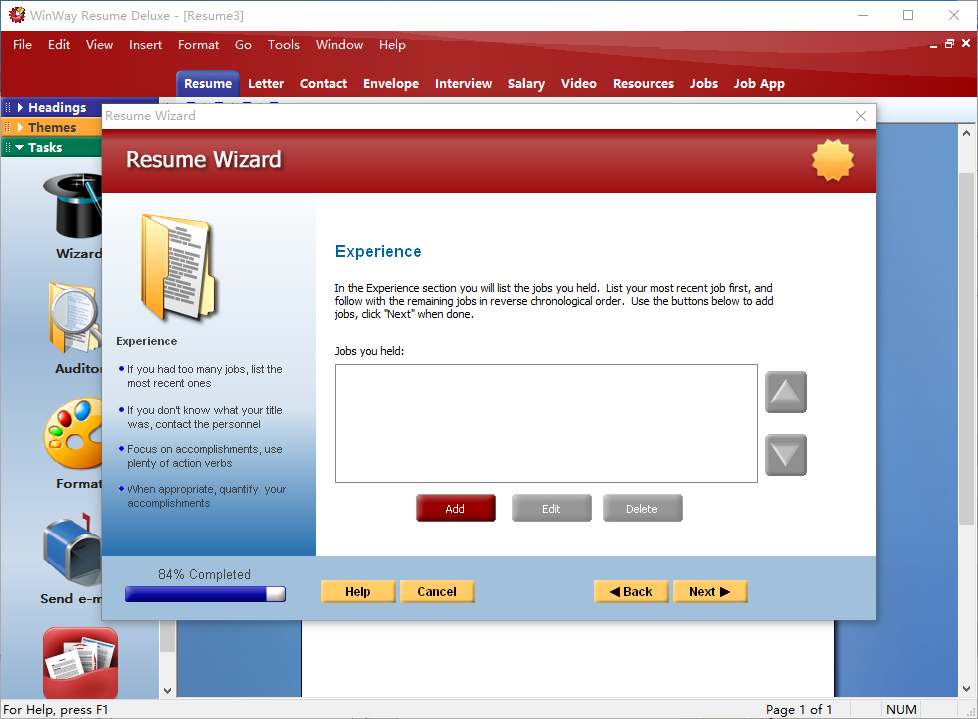 WinWay Resume Deluxe14.00.014 ƽ