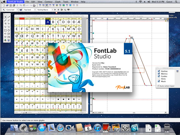 FontLab Studio Mac OS X5.1.5 ƽ