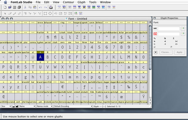 FontLab Studio Mac OS X5.1.5 ƽ