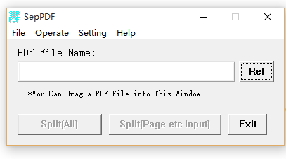 PDF分割工具SepPDF2.77 绿色版
