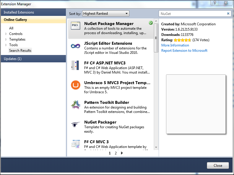 NuGet Package Manager for Visual Studio 2015v3.1.6 ٷ