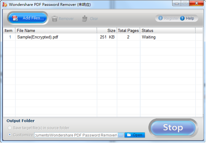 PDFWondershare PDF Password Remover1.5.2 ƽ