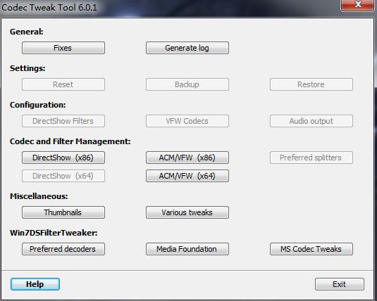 K-Lite Codec Tweak Toolɨ޸6.0.1 ɫ