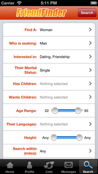 Friend Finder Networkƻappv2.3 iPhone