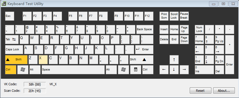 ̰Keyboard Test Utilityv1.0.1.0 ɫ