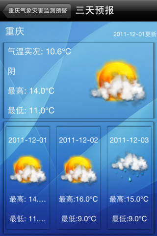 重庆天气app下载v1.0 官方最新版