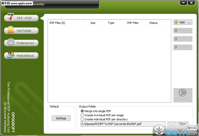 TIFFתPDFOpooSoft TIFF To PDF Converter6.9 ƽ