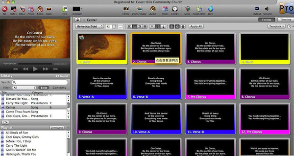 ProPresenter macv6.2.9 °