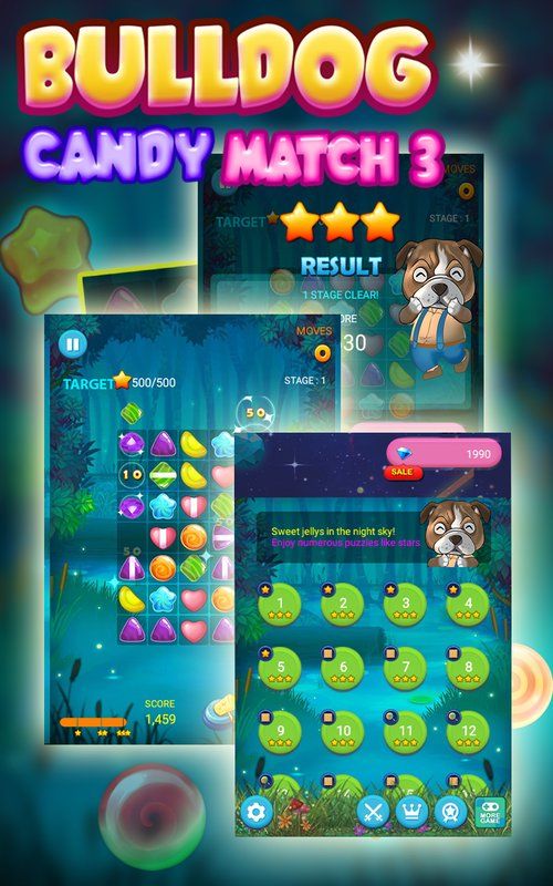 Bulldog Candy Match 3(ţȮǹ)v1.5 ׿