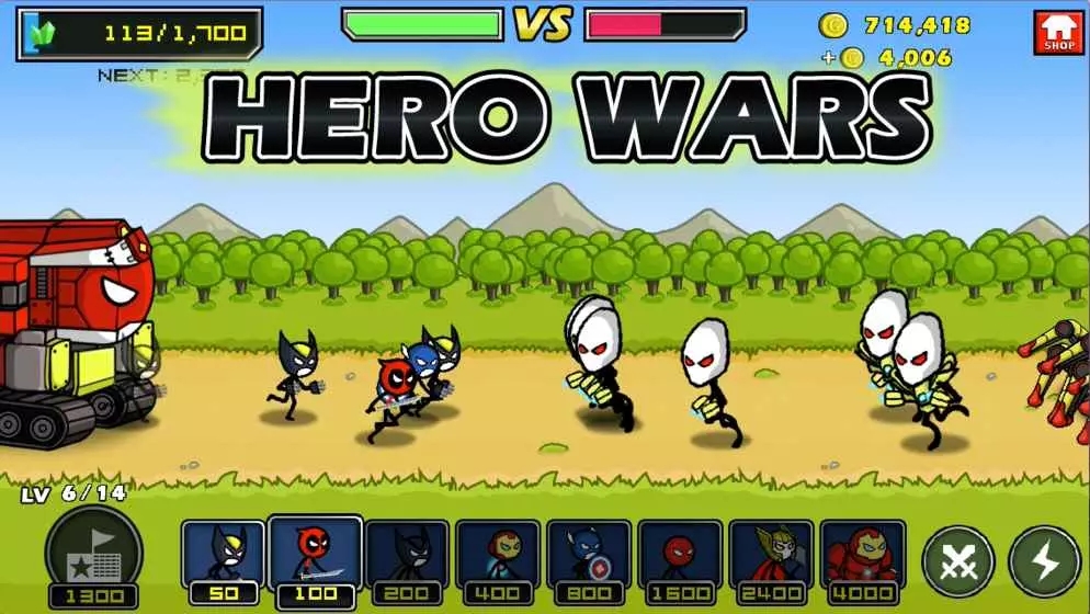 HERO WARS: Super Stickman(Ӣս˷Ϸ)v1.0 °