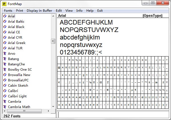 FontMap(ƹ)v2.41 