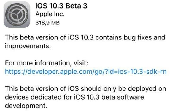 ios10.3 beta3ļ°