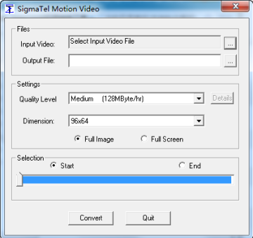 SigmaTel Motion Video