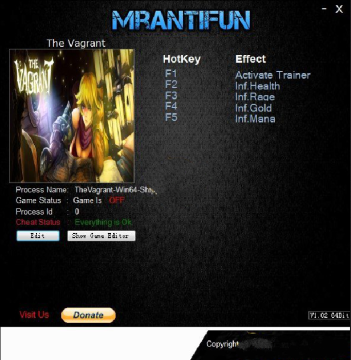 流浪者五项修改器 流浪者五项修改器