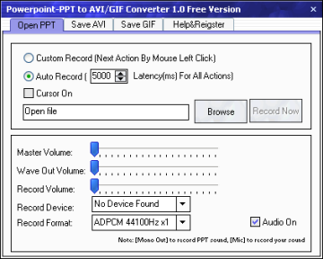 PowerPoint-PPT to AVI GIF Converter