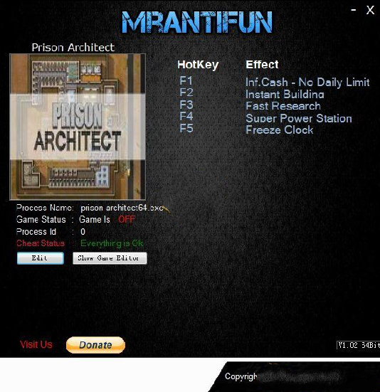 监狱建筑师MrAntiFun修改器