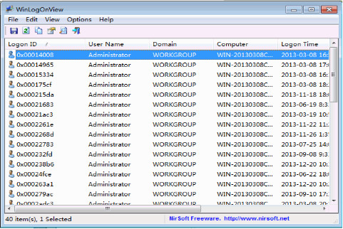 windows־鿴(WinLogOnView)v1.22 ٷ