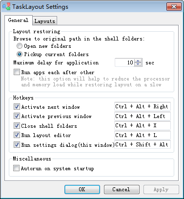 窗口管理工具TaskLayoutv1.0 绿色版