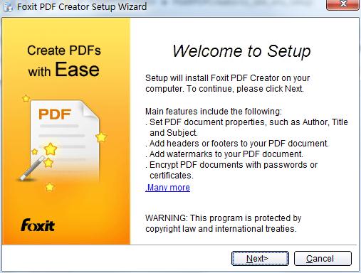 Foxit PDF Creatorv3.1 免费版