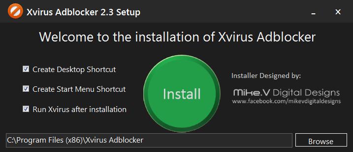 广告拦截软件(Xvirus Adblocker)v2.4 绿色版