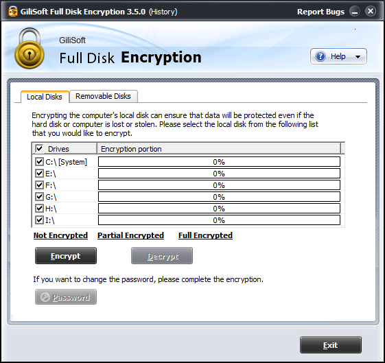 Gilisoft Full Disk Encryptionv4.2 免费版