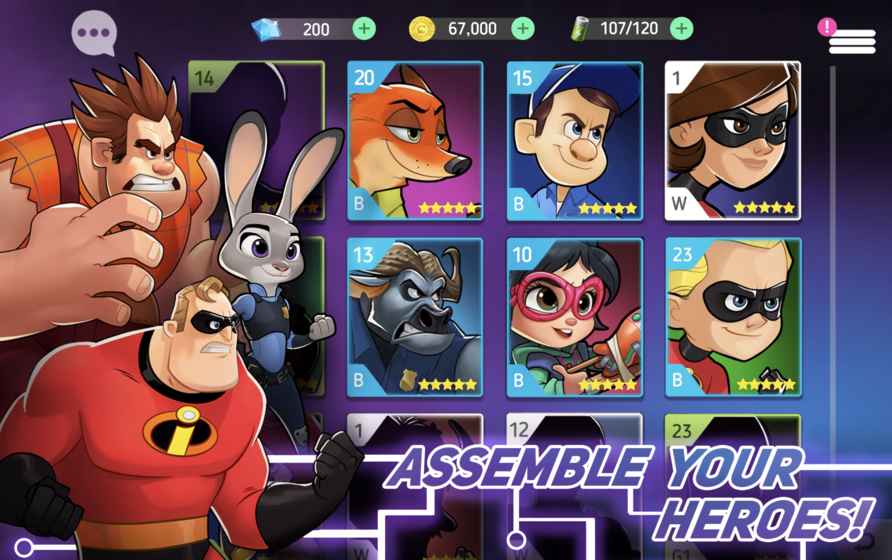 Disney Heroes(ʿӢսģʽ)v1.0.1 ׿