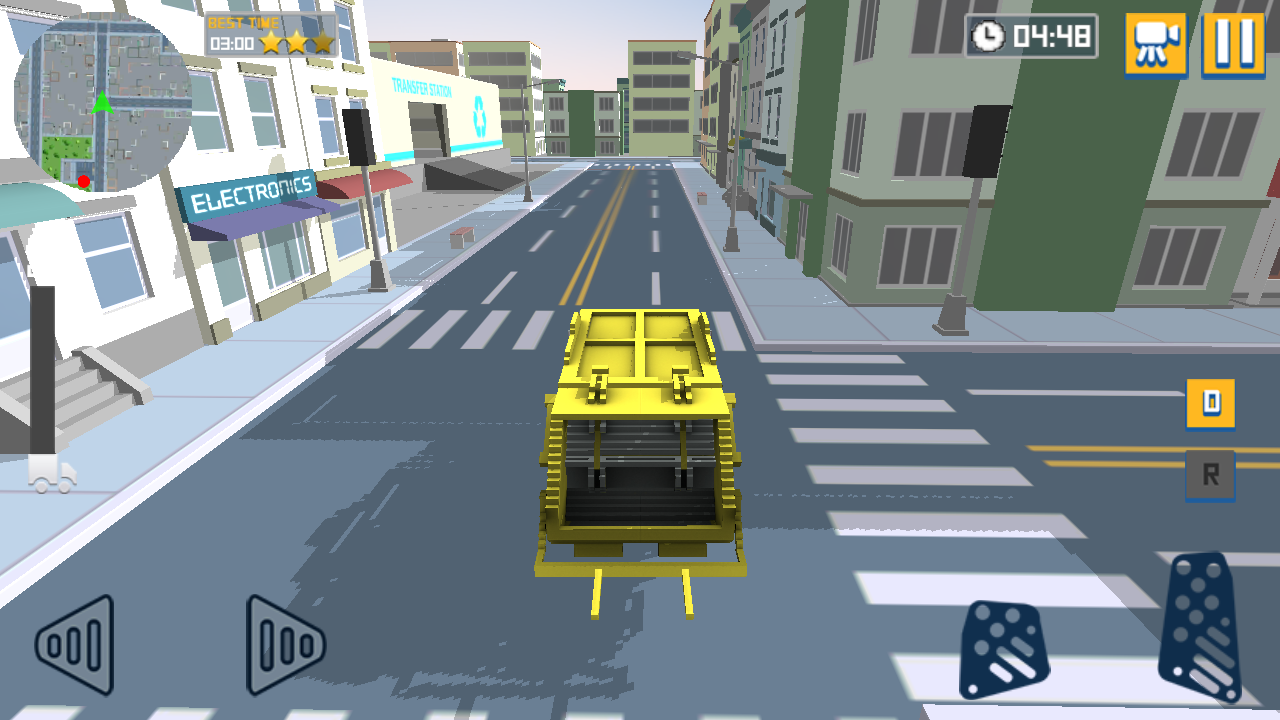 Blocky Garbage Truck Sim Pro(像素垃圾车模拟游戏)v1.3 安卓版