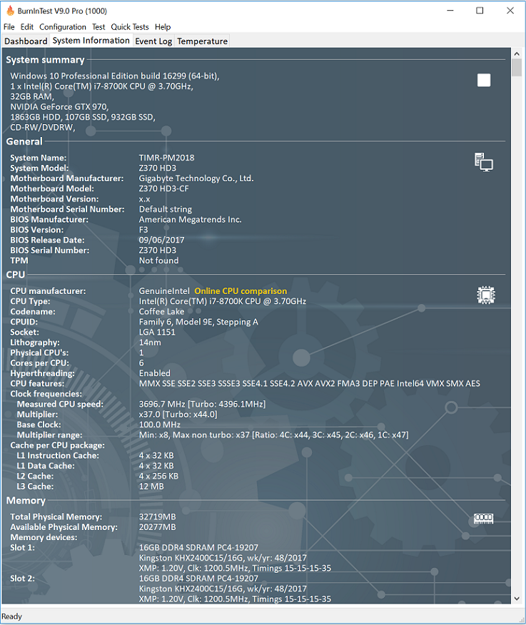 Passmark BurnInTestv9.0 רҵ