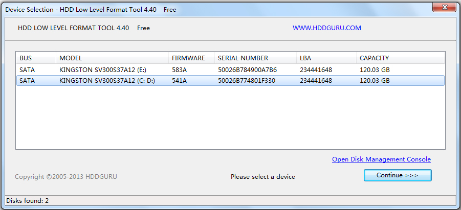 HDD Low Level Format Toolv4.5 ɫ