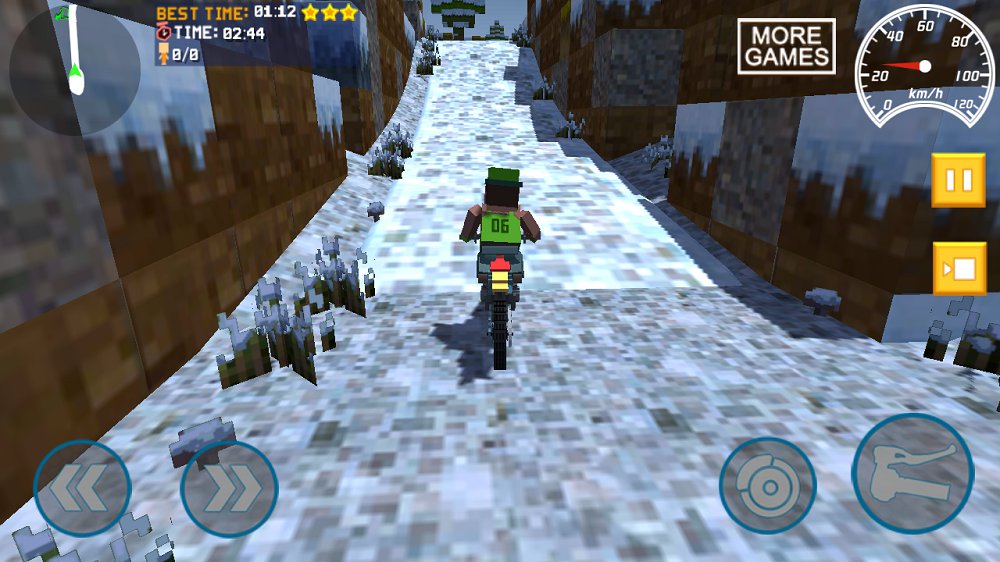 Blocky Moto Bike SIM: Winter Breeze(像素摩托冬季的微风手游)v1.2 安卓版