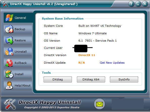 DirectX Happy Uninstallv7.0 免费版