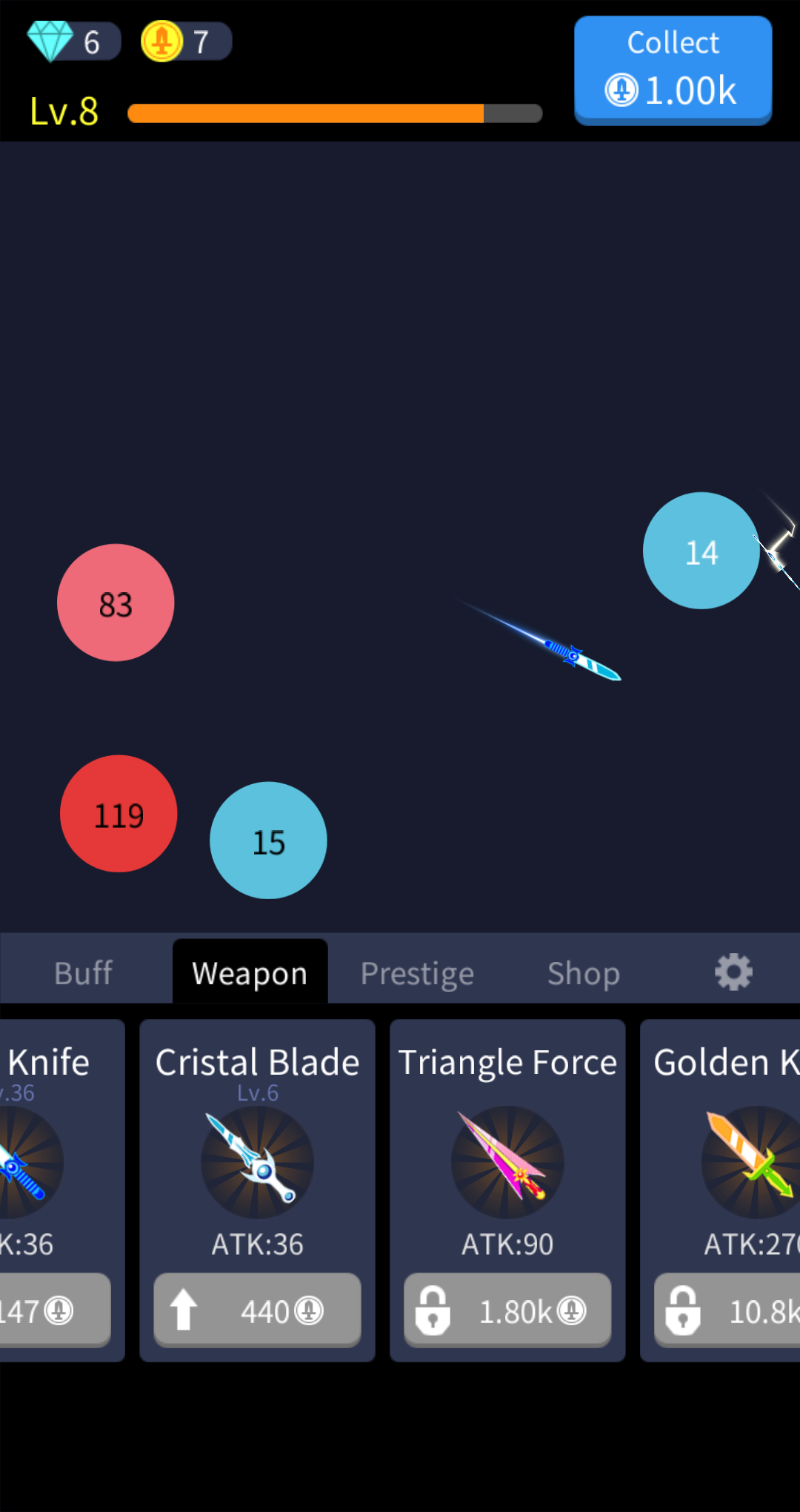 Idle Knife(÷ɵ)v1.0.7 ׿