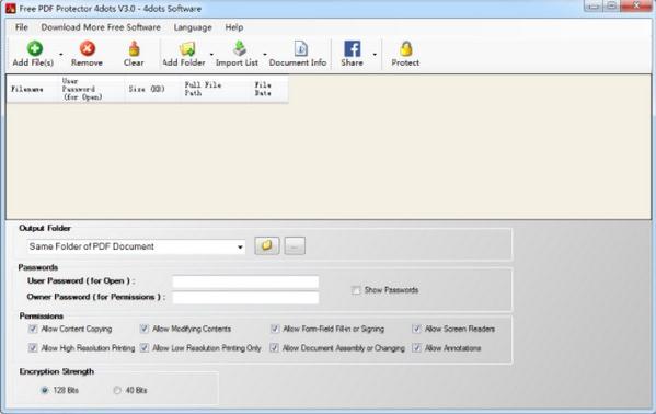 Free PDF Protector 4dotsv4.3 ɫ