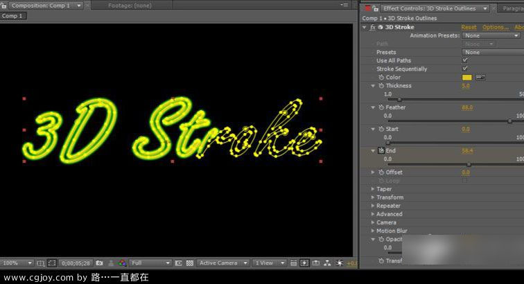 Trapcode 3D Stroke(ae߲)