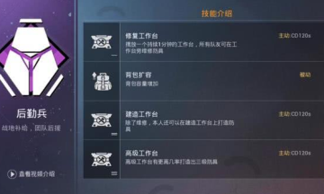 和平精英后勤兵技能详解 和平精英后勤兵攻略 和平精英后勤兵技能详解 和平精英后勤兵攻略