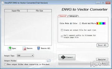 VeryPDF DWG to Vector Converter