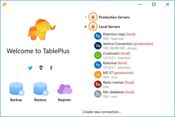 TablePlus免费数据库管理工具V1.0 绿色版