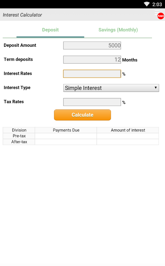 Interest CalculatorϢv1.5.8 ׿