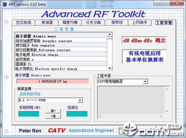 Advanced RF Toolkit(高级射频工具箱)v3.02 绿色中文版