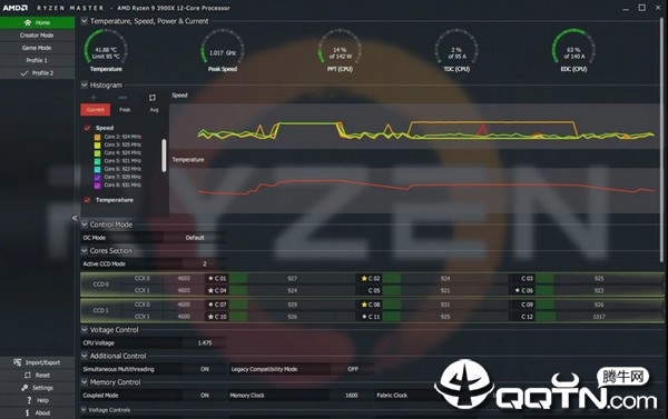 锐龙超频工具(AMD Ryzen Master)v2.0.2.1272 中文版