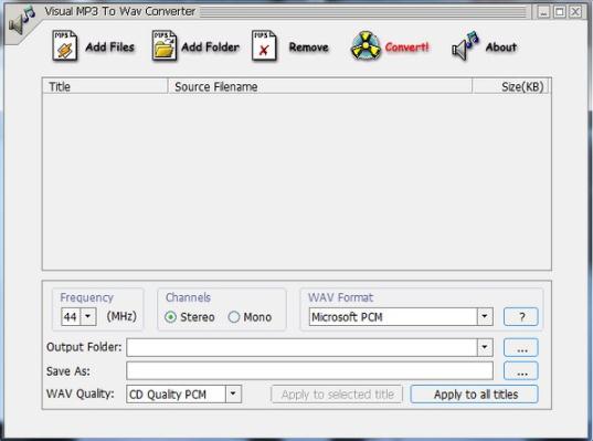 Visual MP3 To WAV Converterv1.3 ɫ