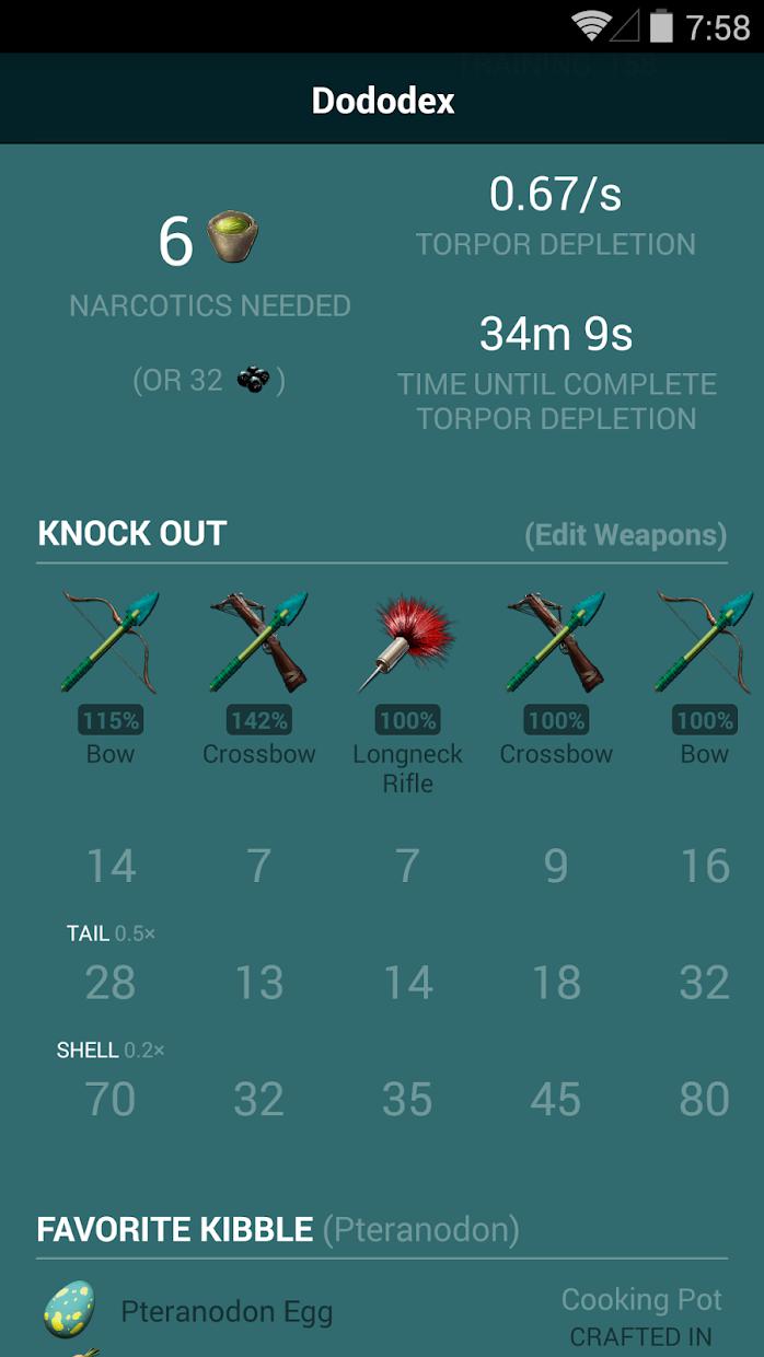 Dododex方舟生存进化驯服计算器v2.4 安卓版