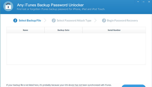 Any iTunes Backup Password Unlockerv9.9.8 ƽ