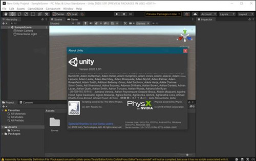 Unity Pro2020精简破解版