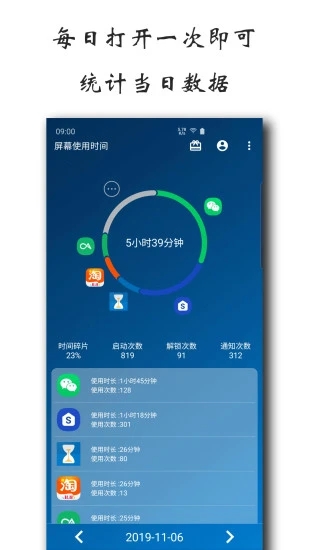 屏幕使用时间app