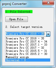 Pr汾ת(prproj Convert)v1.0 ɫѰ